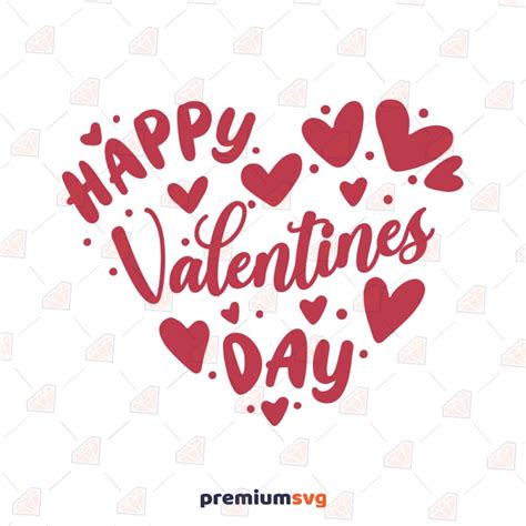Happy Valentines Day Heart Svg Instant Download Premiumsvg