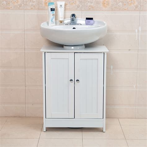 They come in different colors and materials to match your style. Undersink Bathroom Cabinet Cupboard Vanity Unit Under Sink ...