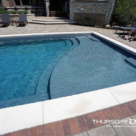 Graphite Colored Fiberglass Pool By Thursday Pools Pool Colors