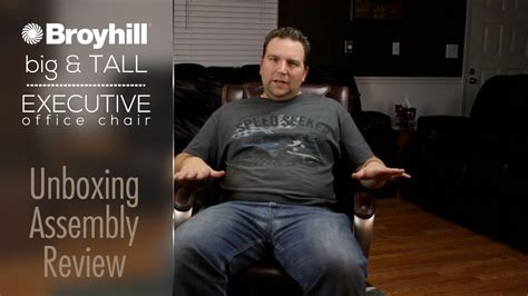 This office chair has been uniquely designed to adapt to the various positions of the body. Broyhill Big & Tall Executive Office Chair - Unboxing ...