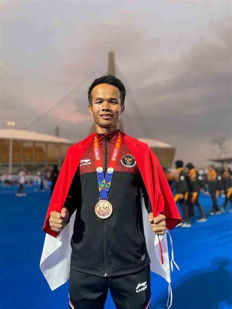 harumkan nama indonesia pemuda asal kaltara ini raih medali perunggu di ajang sea games