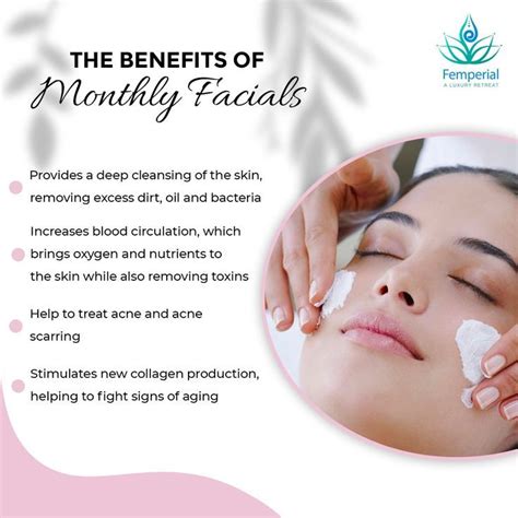 Benefits Of Facial Femperial Salon Facial Massage Benefits Facial Benefits Skin Care Business