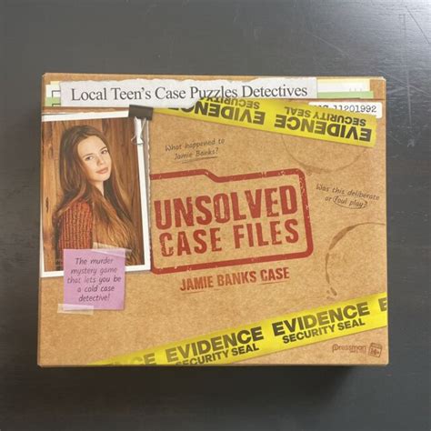 Unsolved Case Files Jamie Banks Board Game Jax Ltd Jax108813 For Sale