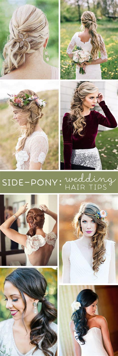 The Best Wedding Hair Tips For Wearing A Side Ponytail