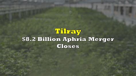 Tilray Aphria Closes 82 Billion Merger Arrangement The Deep Dive