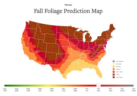 This Map Shows You When To See Fall Colors In Michigan Fall Foliage Images