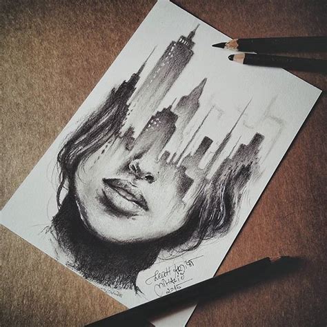 Creative Drawing Pencil Sketch Colorful Realistic Art Images