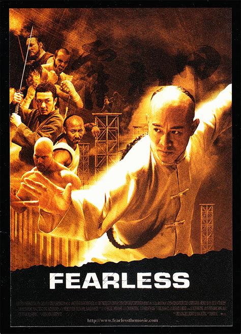 Postcard Of Fearless Jet Li Martial Arts Movie £267 Picclick Uk
