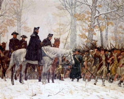 George Washington At Valley Forge Painting Canvas Giclee 8x10 Art Print