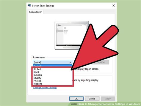 From there you can use the drop down box to change the text size and make text bold in title bars, menus, message boxes and other items. How to Change Screensaver Settings in Windows (with Pictures)