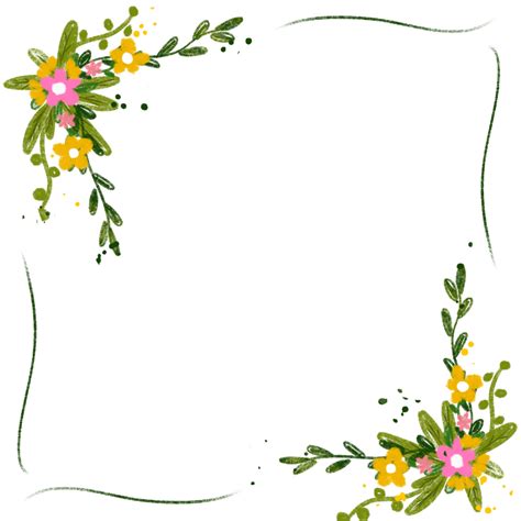 Hand Drawn Floral Png Transparent Hand Drawn Decorative Floral