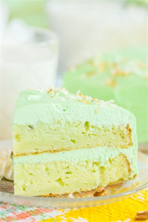 Pistachio Cake With Pistachio Frosting The Gold Lining Girl