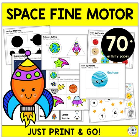 Space Shape Matching Activity Free 4 Planets Fluffytots