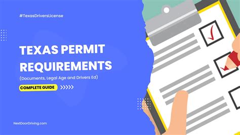 Texas Permit Requirements 2023 What Do You Need To Get Your Learners