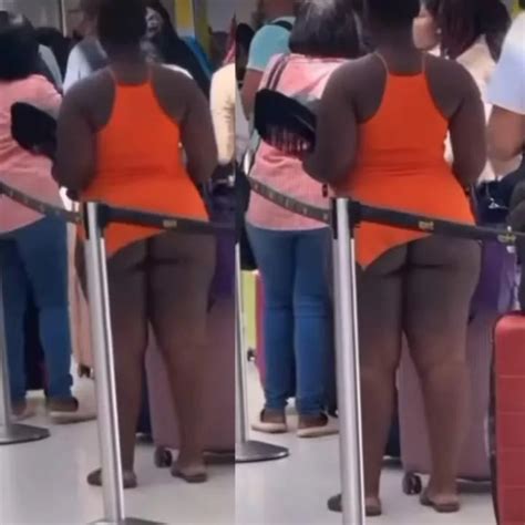 Half Naked Woman Seen Waiting In Line At Florida Airport Video Torizone