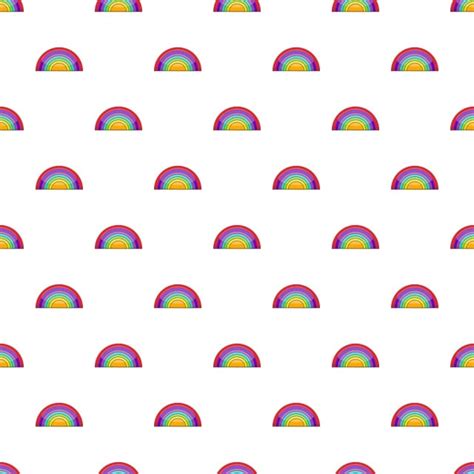 Rainbow Lgbt Pattern Cartoon Style Rainbow Lgbt Pattern PNG And