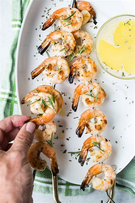 Grilled Shrimp With A Rosemary Beurre Blanc Sauce