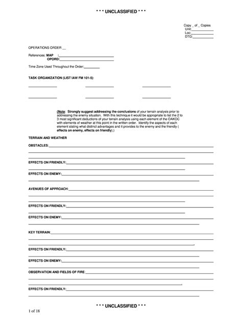 5 Paragraph Army Opord Shell Pdf Fill Out And Sign Online Dochub