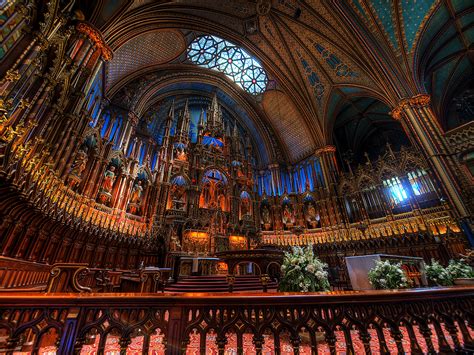 Notre Dame Basilica Montreal Quebec Canada Beautiful