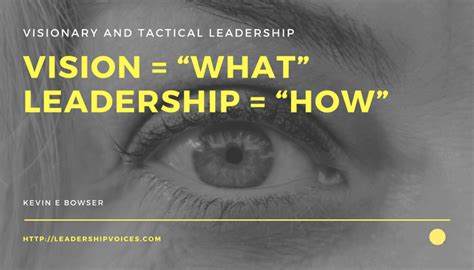 Vision “what” And Leadership “how” The Emotionally Agile Leader