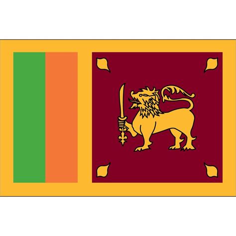Sri Lanka Flag X Ft Indoor Flag
