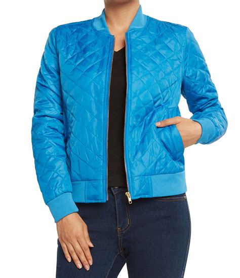 Ag Womens Quilted Bomber Jacket By 9 Crowns Essentials Ebay