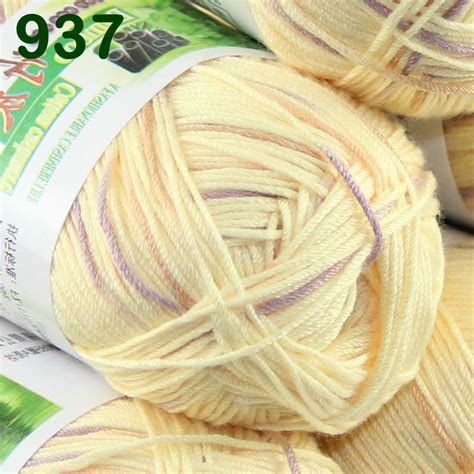 Sale New 1 Skein X 50g Super Soft Natural Smooth Bamboo Cotton Knitting