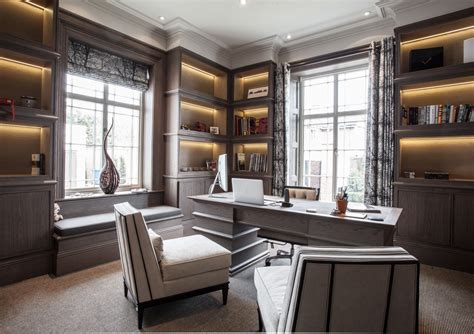 21+ Contemporary Gray Home Office Designs , Decorating Ideas | Design