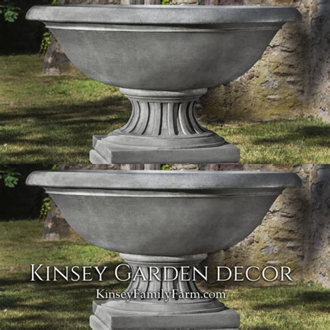 Cast Stone Urn Planters Kinsey Garden Decor