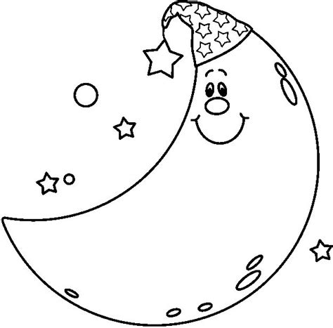 Clip Art Black And White Moon Picture Black And White