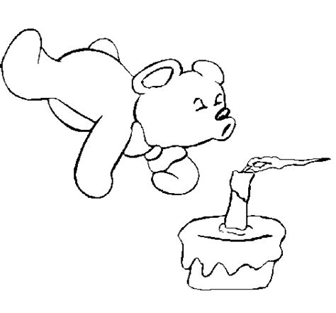You can do that by moving a flat surface like a hand, quickly. Teddy bear blowing out candle coloring page - Coloringcrew.com