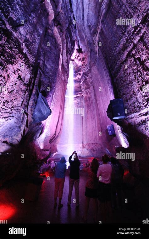 Ruby Falls A Famous Underground Limestone Cave Tourist Attraction In