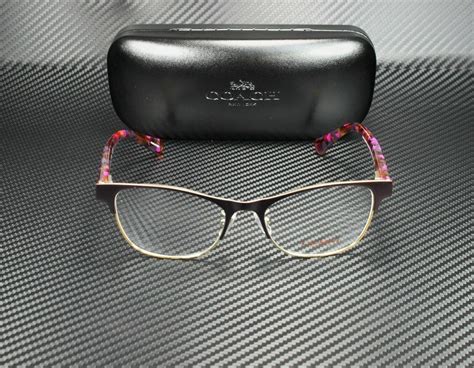 Coach Hc5074 9241 Satin Purple Square Women S 54 Mm Eyeglasses Ebay