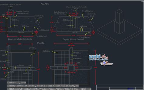 Footings And Foundations Dice In Autocad Archi New Free Dwg File
