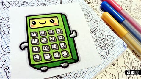 How To Draw A Cute Calculator Easy And Kawaii Drawings By Garbi Kw