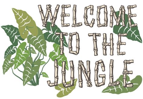 Welcome To The Jungle Text Openclipart
