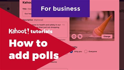 Kahoot For Business How To Add Polls Youtube