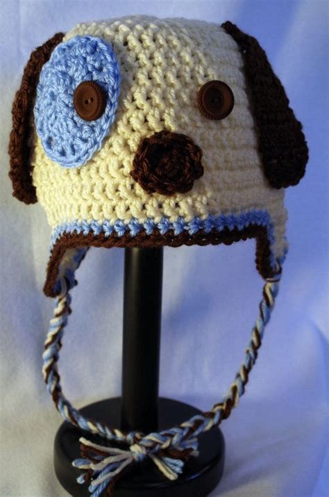 Boys Earflap Puppy Hat Child Etsy Puppy Hats Crochet Crocheted Item
