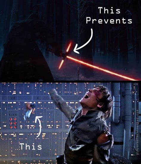 This Prevents This Crossguard Lightsaber Know Your Meme
