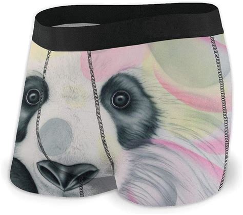 Setsbo Watercolor Panda Design Mens Boxer Briefs Underwear Breathable Stretch Boxerfunny 3d