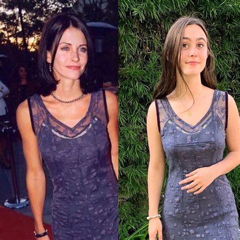 Courteney Coxs Daughter Wore Her Red Carpet Dress 21 Years Later