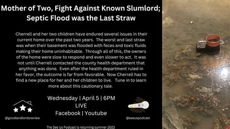 Mother Of Two Fight Against Known Slumlord Septic Flood Was The Last