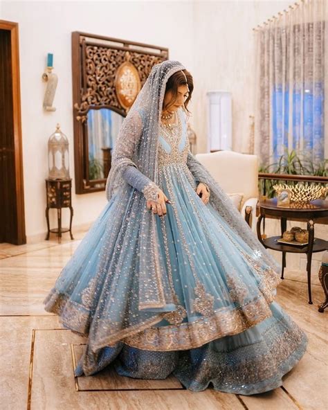 Powder Blue Lehengas Thatll Make You Hit The Save Button Latest Bridal Dresses Asian Bridal