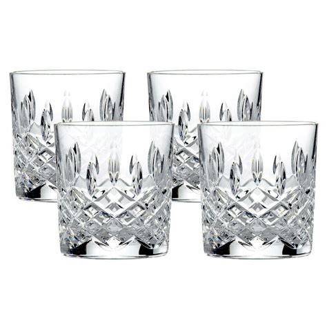 Royal Doulton Highclere Premium Crystal Whiskey Tumbler 300ml Set Of 4 Glasses