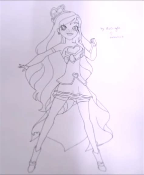 Drawing Iris Of Ephedia From Lolirock Anime Fanart Drawing Speed