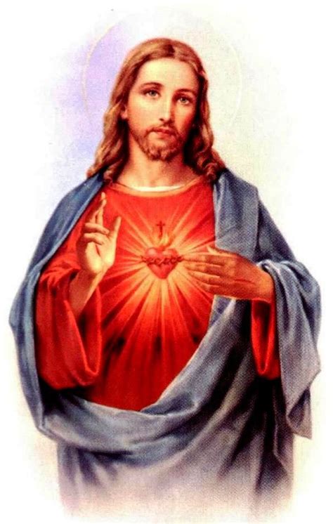 Sacred Heart Of Jesus Art Reproduction Poster Print Etsy