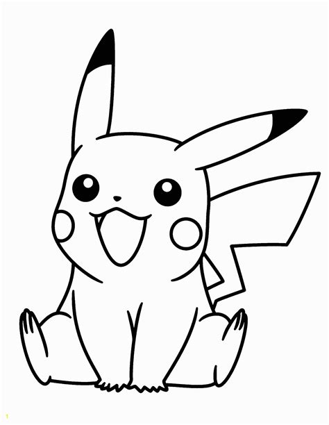 Pikachu Coloring Sheet Adorable Pikachu Coloring Pages In 2020 With