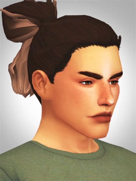 Sims Cc Messy Bun Hair