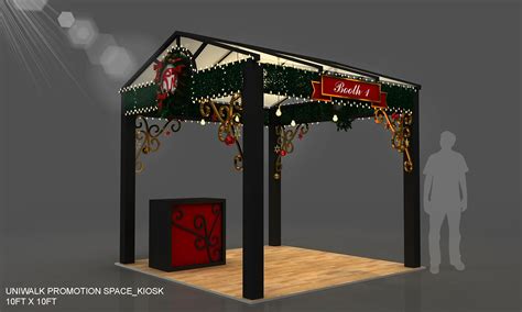 Proposal penawaran stand (booth) ui. Project: Proposal for Genting First World Christmas 2016 Festival. | Concept, Booth design, Deco
