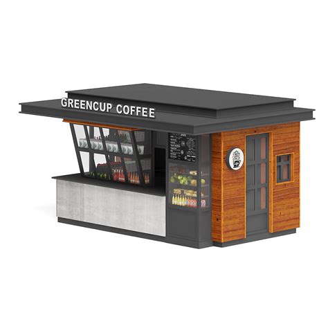 Shop Coffee Kiosk 3d Model Cgtrader Coffee Shop Design Container
